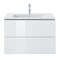 Duravit L-Cube vanity unit f. ME 2 drawers 550x620x481mm White High Gloss LC624102222 - alternate 6